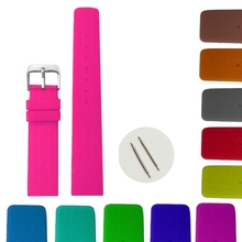 Correa de reloj de goma para mujer, correa de gelatina de silicona de Color rosa profundo de 20mm, WB1071N20JB 2024 - compra barato