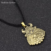 fashion lychee Unique Design Mysterious Warrior Amulet Pendant Necklace Personalized Metal Mens Necklace Jewelry 2024 - buy cheap