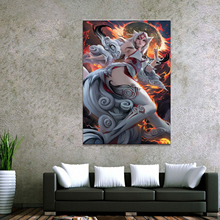 Lienzo de decoración para el hogar, 1 pieza, bonito, Sexy, chica de Anime, carteles artísticos Amaterasu e impresiones, pintura para decoración del hogar, imágenes de pared para dormitorio 2024 - compra barato