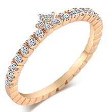 New Fashion Weave Crystal Rings For Women Gold Color Female Ring Party Jewelry Wholesale Show Elegant Temperament Dropshipping 2024 - buy cheap