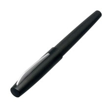 Kaco extra fino nib caneta fonte 0.38mm preto plástico barril metal titular canetas com 2pcs cartucho de tinta presente caixa escritório 2024 - compre barato