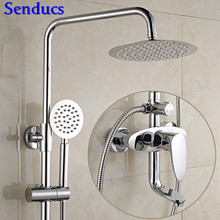 Набор для душа Senducs, латунный набор для душа с полированной хромированной ванной 2024 - купить недорого