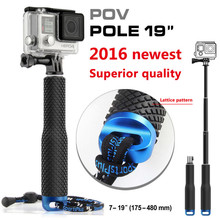 GoPro Aluminum Extendable Pole Stick Telescopic Handheld Monopod for Go Pro Hero Sj Cam Xaomi Xiomi Yi Gopole Camera Accessories 2024 - buy cheap