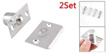 5 Set Of Silver Tone Hardware Closet Door Ball Catch Latch Catcher w Strike Plate 2024 - buy cheap