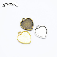 YuenZ 15 pcs  Heart Charms Metal Pendants For Antique Necklace Bracelet Jewelry Hand Made 19*16mm A74 2024 - buy cheap