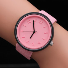 Hot Sell Newest relogio feminino Fashion Ladies Watch Number Men Watches Quartz Canvas Belt Wrist Watch Dress Womens Watches 2024 - buy cheap