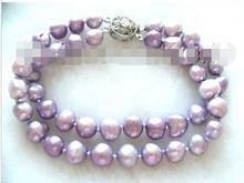 FREE SHIPPING HOT sell new Style >>>>double 9mm lavender natural freshwater pearls bracelet b0963 2024 - buy cheap
