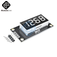 Módulo de exibição para arduino, 4 dígitos, 0.36 polegadas, 0.36 polegadas, 7 segmentos, tubo de exibição, led branco, módulo tm1637 2024 - compre barato