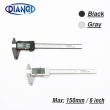 Dianqi 150mm Electronic Digital Caliper 6 Inch Carbon Fiber Vernier Caliper Gauge Micrometer Measuring Tool Digital Ruler 2024 - buy cheap