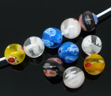 50 Mixed Millefiori Glass Lampwork Round Beads 8mm DIY Jewelry  (Over $120 Free Express) 2024 - buy cheap