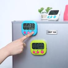 Магнитный ЖК-цифровой кухонный таймер обратного отсчета, будильник с подставкой, белый кухонный таймер, практичный Таймер приготовления пищи, будильник 2024 - купить недорого