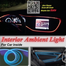 NOVOVISU For Mitsubishi Mirage Attrage Car Interior Ambient Light Panel illumination For Car Inside Cool Strip Light Optic Fiber 2024 - buy cheap