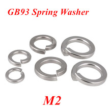 500pcs M2 GB93 Spring Washer Shim Washer Ring Washer 2mm Circlip retaining ring gasket 304 Stainless steel 2024 - buy cheap