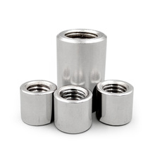 2pcs M10 inner diameter 16mm stainless steel long round nuts cylindrical joint nut 20mm-40mm length 2024 - buy cheap