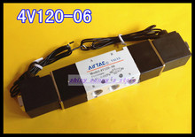 Válvula de ar pneumática dupla, 1 peça, 4v120-06 dc12v, dc24v, ac110v, ac220v, 5 portas, 2 posições, solenoide, 1/8 "bspt, novo 2024 - compre barato