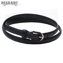 Best YBT Women Belt Imitation leather Alloy Pin Buckle Belt Best Selling Decorative Ladies Thin Dress Accessories Women Belt 2024 - buy cheap