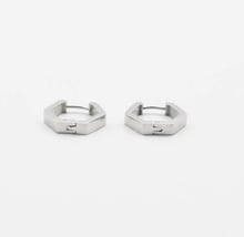 ¡Novedad! 316L hexagonales pendientes de acero inoxidable, pendientes tachuela geométricos con forma de perno, pendientes de joyería 2024 - compra barato