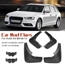 Car Mud Flaps For Audi A4 B8 Sedan Saloon 2008 2009 2010 2011 2012 2013 2014 2015 Fender Mudguards Splash Guards Mudflap 2024 - buy cheap