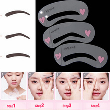 3pcs Reusable Grooming Stencils Makeup Shaping Fashion Drawing Card Eyebrow Template Many Style DIY Tools Accessories In Opp Bag 2024 - buy cheap