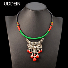 UDDEIN Bohemian Necklace & Pendant Tassel Pendant Bib Beads Jewelry Wholesale Vintage Torques Statement Necklace Chokers Collar 2024 - buy cheap