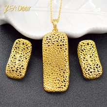 ZEA Dear Jewelry Bomehia большой набор украшений для женщин серьги кулон ожерелье квадратные модные ювелирные изделия фурнитура для свадебных украшений 2024 - купить недорого