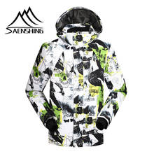 SAENSHING snowboard ski jacket men waterproof 10000 super warm outdoor camping hiking skiing jacket men plus size winter coat 2024 - buy cheap