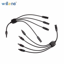 Willone frete grátis 1 par y branch cabo conector. Conector solar do ramo 1 a 4 2024 - compre barato