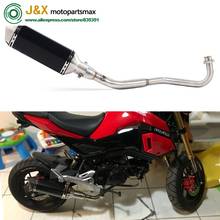 Motorcycle Exhaust full System contact middle pipe muffler Slip On for HONDA Grom MSX 125 MSX125 M3 2024 - buy cheap
