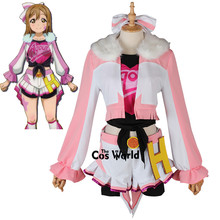 Fantasia de cosplay do anime love live, calças e casaco de kunikida hanamaru para o dia das bruxas 2024 - compre barato