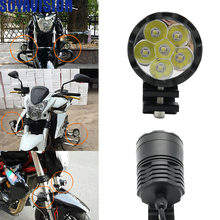 2 uds 8000Lm faro LED para motocicleta impermeable conducción Faro de espejo frontal Luz de niebla accesorios 6000K blanco 12V 12V 2024 - compra barato