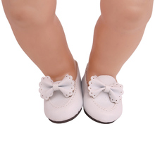 43 cm baby dolls Shoes Princess cute bow dress shoes Baby toys fit American 18 inch Girls doll g200 2024 - buy cheap