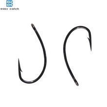 EASY CATCH  500Pcs  #2 #4 #6 #8 Telflon Coated Sharp Curve Carp Fishing Hooks Black for carp tackle 2024 - buy cheap