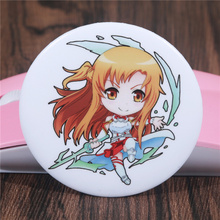 Fffpin broche de desenho animado japonês, 5.8cm, espada, arte on-line, crachá, jogo de pino, mochila, presente, ícone de pano, enfeite 2024 - compre barato