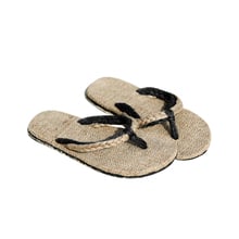 Dropshipping 2019 Fashion Hemp Slippers Flip Flops Sandals Unisex Couples Sandals Slip Resistant Straw Flax Linen Home Slipper 2024 - buy cheap