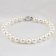 100% Real Freshwater Pearl Jewellery AA 7-8MM White Color Round Single Strand Bracelet 7.5inches Bridesmaids Bracelet 2024 - buy cheap