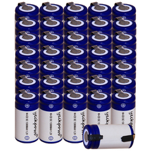Yeckpowo 36 шт. аккумулятор SC 1,2 v батареи nicd перезаряжаемые для электроинструментов 1300 мАч для сверлильной отвертки реальная емкость 2024 - купить недорого