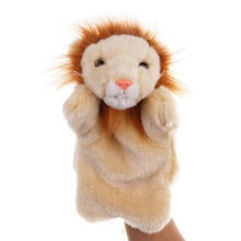 plush Hand Puppet lion Dolls Kids Cute Soft Toy animals Doll telling story early education Learning Baby Toys Fantoche Puppets 2024 - buy cheap