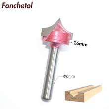 6mm * 16mm-1 PCS, CNC metal duro End Mill, aço de tungstênio inserir madeira router bit, ferramentas de madeira, Agulha nariz fresa 2024 - compre barato