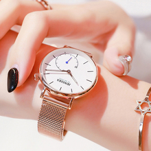 BELUSHI-reloj de cuarzo para mujer, pulsera de acero inoxidable de oro rosa, marca de lujo, nuevo, 2019, # c 2024 - compra barato