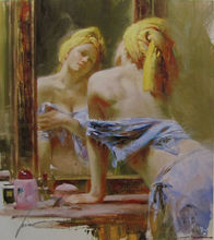 Papel tapiz de mujer desnuda y bonita, pintura al óleo de desnudo, espalda de mujer, pintura al óleo de desnudo, para Decoración 2024 - compra barato