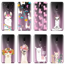 TPU Kawaii Cute Alpaca Funny Animal Back Cover For OnePlus 6 6T 5 5T 3 3T Soft Phone Case Silicone For One Plus 3 3T 5 5T 6 6T 2024 - buy cheap