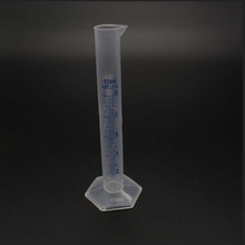 Cilindro de plástico para medição, 10ml, contêiner graduado, tubo para laboratório, ferramentas para a escola, acessórios 2024 - compre barato