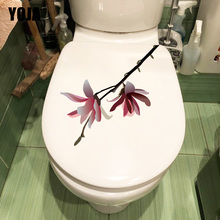 YOJA 23.2*12CM Magnolia Flower Room Wall Decor Classic Home WC Toilet Seat Stickers T1-0461 2024 - buy cheap