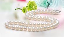 Collar de perlas cultivadas de AKOYA para mujer, joyería de lujo con cierre fino de 10-11mm, círculo AAAA + CZ 2024 - compra barato