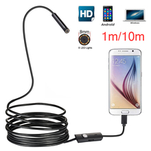 HD 720P 8mm Android USB Endoscope 2.0MP Camera 2m 5m IP67 Waterproof Snake Inspection Android OTG USB Borescope Camera 2024 - buy cheap