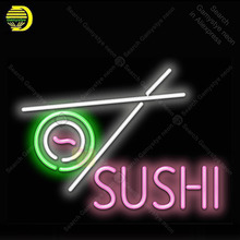 Sushi with Sushi Graphic Neon Light Sign Neon Bulb Sign Decor Store Coffee Neon lamp anuncio luminoso Atarii Dropshipping 2024 - buy cheap