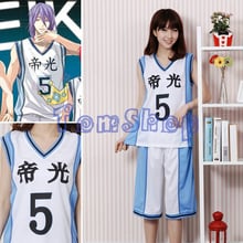 KUROKO'S-Camiseta de baloncesto de la escuela Kuroko no basike, disfraz de Cosplay de Anime, Teiko #5, murasakitara, Atsushi 2024 - compra barato