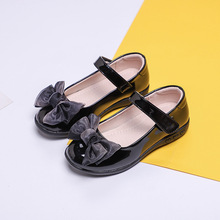 Black Childrens Leather Shoes Kids Girls Princess Dancing Shoes School Student Black Leather Shoes For Girls 4 5 6 7 8 9 10-15T 2024 - buy cheap