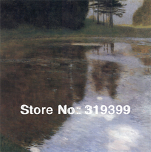 Gustav Klimt картина маслом на льняном холсте, пруд утром, Бесплатная быстрая доставка, ручная работа, музейное качество 2024 - купить недорого