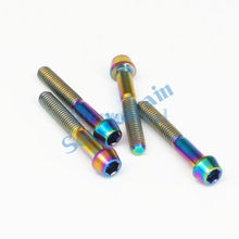 LOT 4 M6 x 40mm Colorful TC4 GR5 Titanium Alloy Allen Hex Screw Taper Cone Head Bolts For Bicycle 2024 - buy cheap